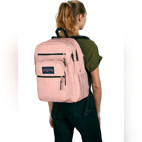 JANSPORT BIG STUDENT MISTY ROSE LAPTOP BACKPACK 🎒 - Picture 5 of 5